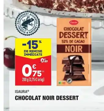 ALDI Chocolat Noir Dessert offre