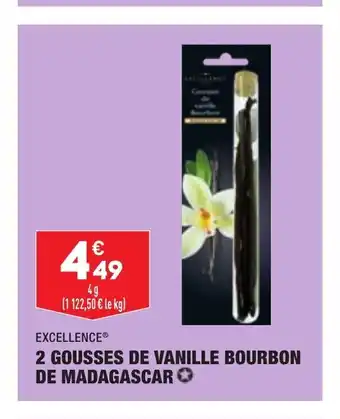 ALDI 2 Gousses De Vanille Bourbon De Madagascar offre