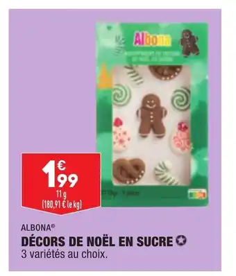 ALDI Decors De Noel En Sucre offre