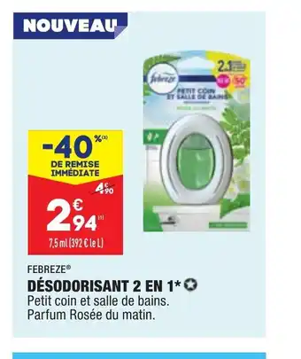 ALDI Desodorisant 2 en 1 offre