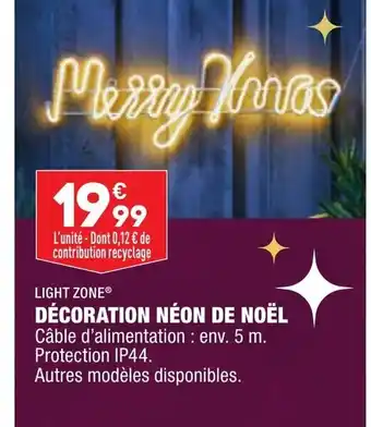 Décoration Néon de Noël