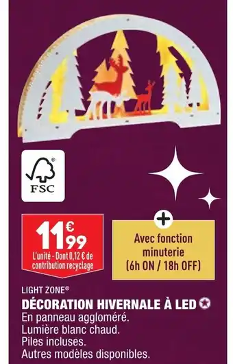 ALDI Décoration Hivernale à LED offre