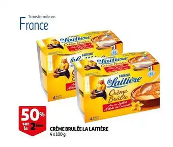 Auchan Crème brûlées la laitière offre