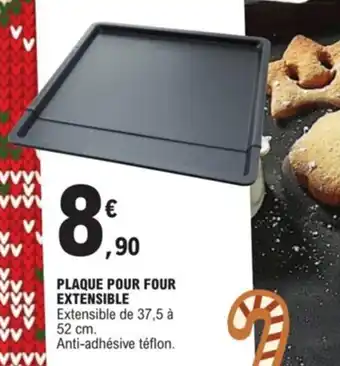Plaque pour four extensible