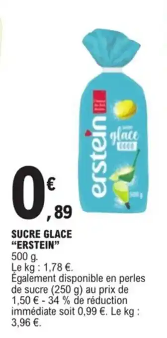 E.Leclerc Sucre glace "ERSTEIN" offre