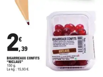Bigarreaux confits "niclaus"