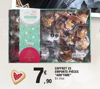 E.Leclerc Coffret 25 emporte-pièces "ard'time" offre