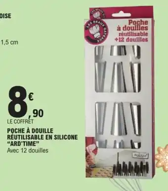 Poche à douille réutilisable en silicone "ard'time"