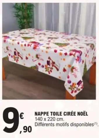 E.Leclerc Nappe toile cirée noël offre