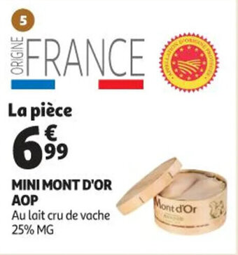 Auchan Mini mont d'or aop offre