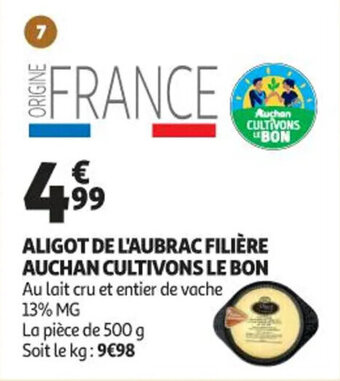 Auchan Aligot de l'aubrac filière auchan cultivons le bon offre