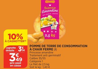 Bi1 Pomme de Terre de Consommation à Chair Ferme offre