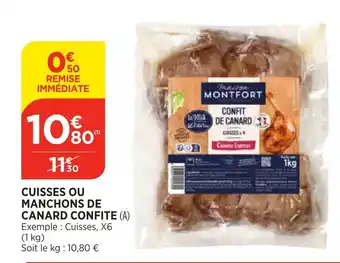 Bi1 Cuisses Ou Manchons de Canard Confite offre