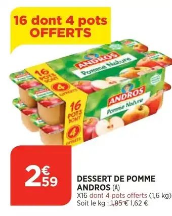 Bi1 Dessert de Pomme Andros offre