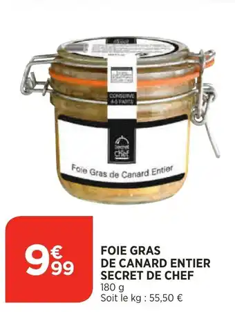Bi1 Foie Gras de Canard Entier Secret de Chef offre