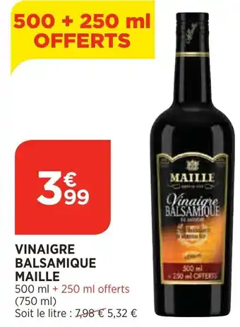 Bi1 Vinaigre Balsamique Maille offre