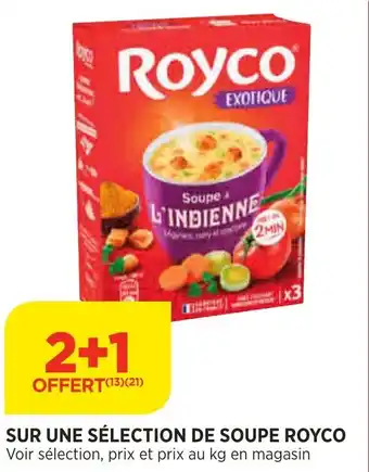 Bi1 Sur Une Sélection de Soupe Royco offre