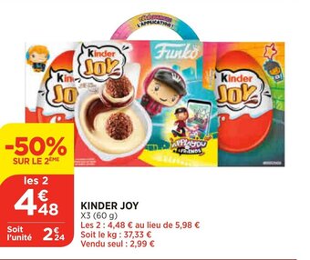 Bi1 Kinder Joy offre