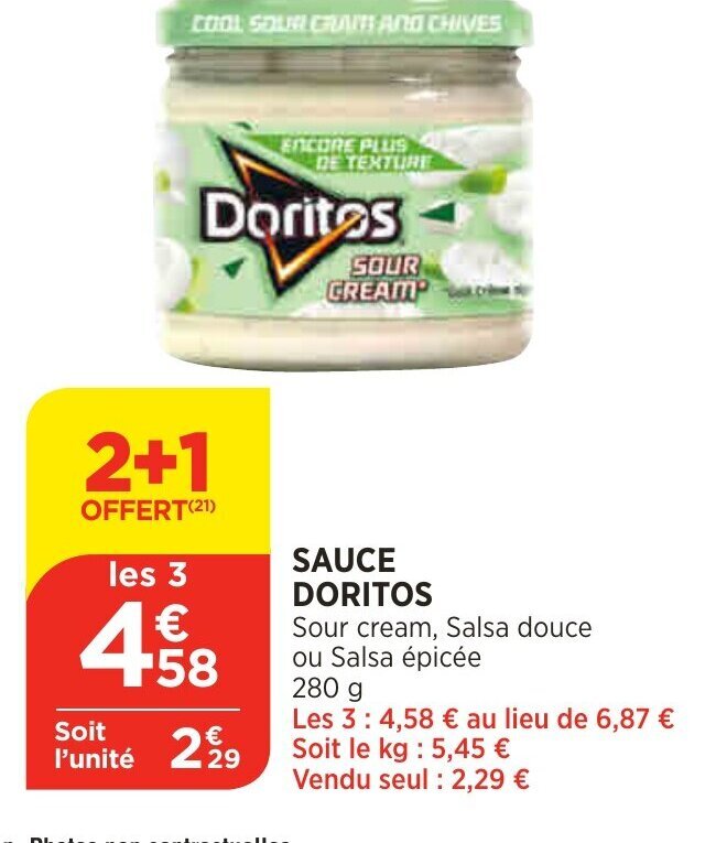Promo Sauce Doritos chez Bi1