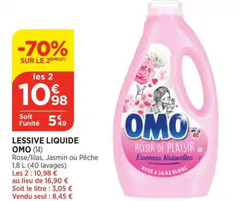 Bi1 Lessive Liquide Omo offre