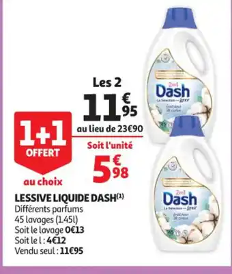 Auchan Lessive Liquide Dash offre