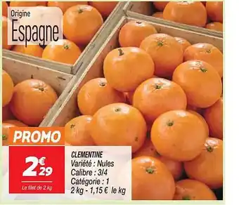 Netto Clémentine offre