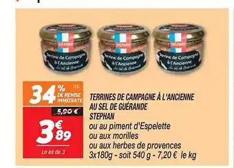 Netto Terrines de campagne à l'ancienne au sel de guérande stéphan offre