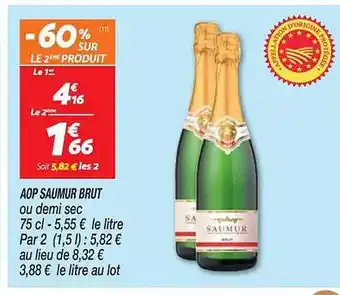 Netto Aop saumur brut ou demi sec offre