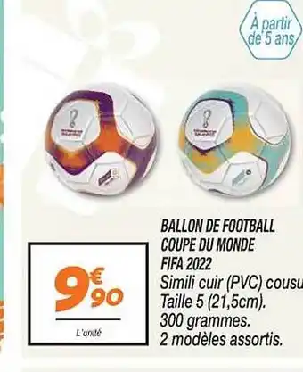 Netto Ballon de football coupe du monde fifa 2022 offre