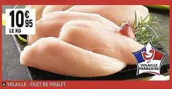 Spar Volaille : filet de poulet offre