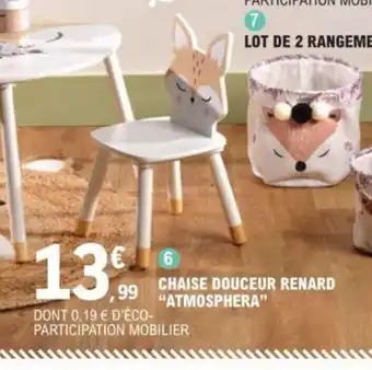 Chaise Douceur Renard Atmosphera