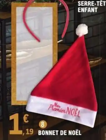 E.Leclerc Bonnet de Noel offre