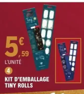 E.Leclerc Kit d'Emballage Tiny Rolls offre
