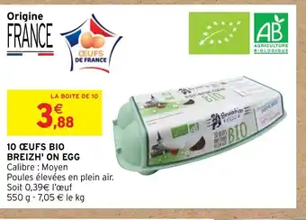Intermarché Hyper 20 Oeufs Bio Breizh On Egg offre