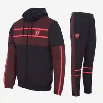 Survêtement ftkr iii - bordeaux/noir/rouge