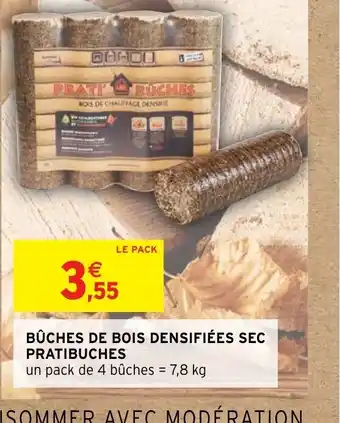 Intermarché Hyper Buches de Bois Densifiées Sec Pratibuches offre