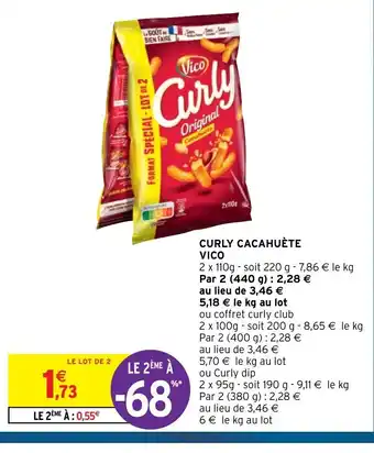 Intermarché Curly Cacahuete Vico offre