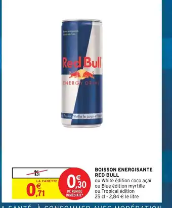 Intermarché Boisson Energisante Red Bull offre