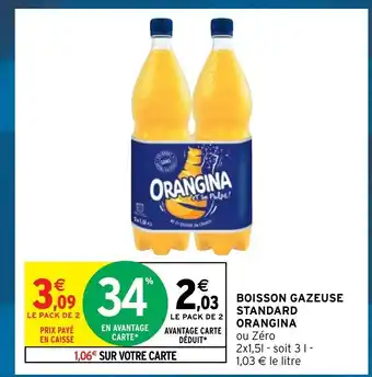 Intermarché Boisson Gazeuse Standard Orangina offre