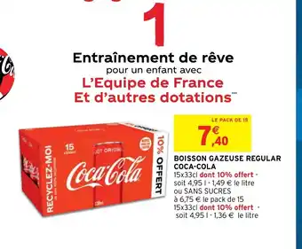 Intermarché Boisson Gazeuse Regular Coca Cola offre