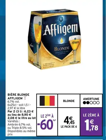 Intermarché Biere Blonde Affligem offre