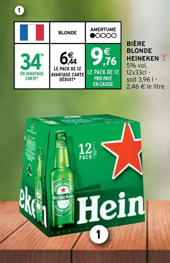 Intermarché Biere Blonde Heineken offre