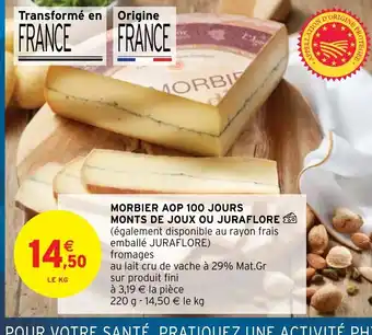 Intermarché Mrbier AOP 100 Jours Monts de Joux Ou Juraflore offre