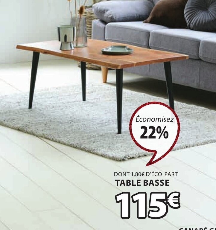Promo Table Basse chez JYSK
