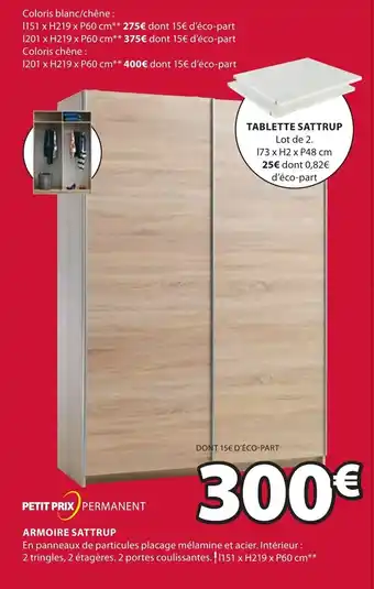 JYSK Armoire Sattrup offre