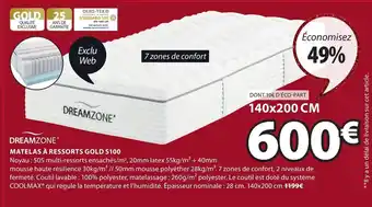JYSK Matelas A Ressorts GOLD S100 offre