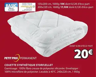 JYSK Couette Synthetique Storfjellet offre