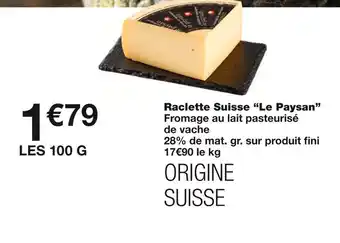 Monoprix Le paysan raclette suisse offre