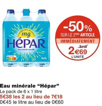 Hépar eau minérale