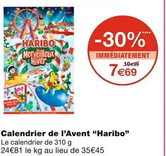 Monoprix Haribo calendrier de l’avent offre